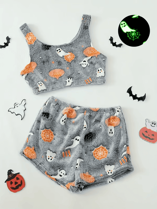 Spooky Glow Halloween Pajama Set